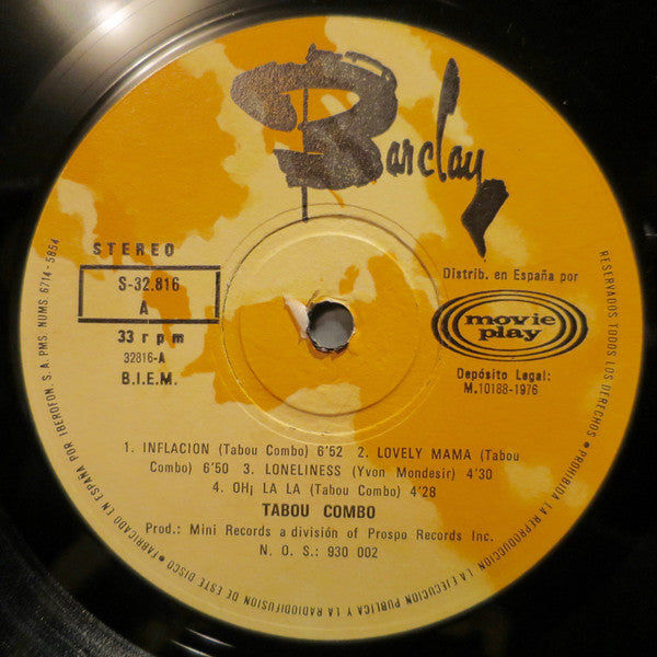 Tabou Combo : Inflacion (LP, Album)