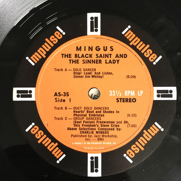 Charles Mingus ~ The Black Saint And The Sinner Lady (Vinyl) - Djungel & Jazz