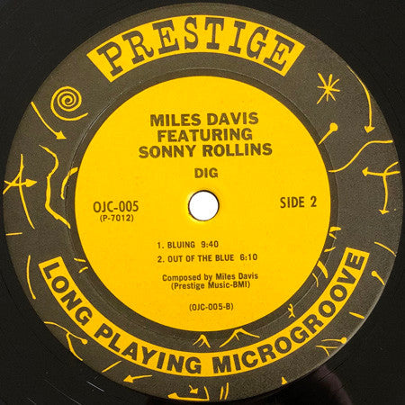 Miles Davis Featuring Sonny Rollins ~ Dig (Vinyl) - Djungel & Jazz
