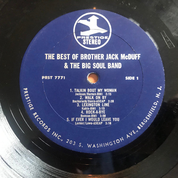 Brother Jack McDuff : The Best Of Brother Jack McDuff & The Big Soul Band (LP, Comp)