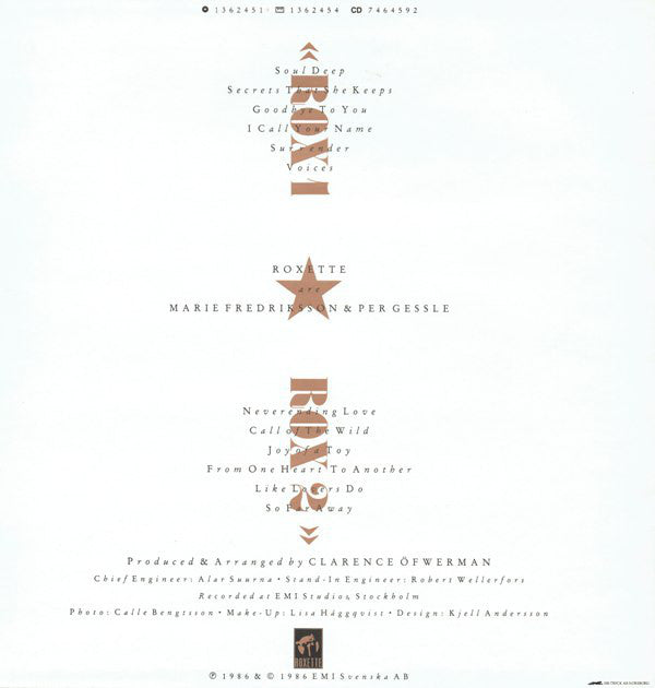 Roxette ~ Pearls Of Passion (Vinyl) - Djungel & Jazz