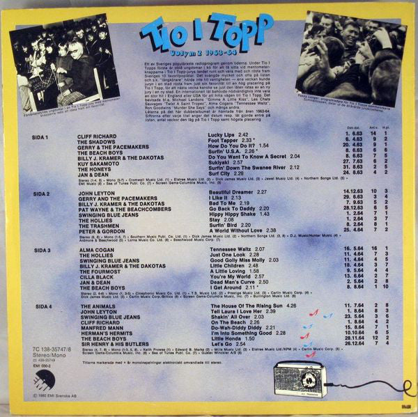 Various ~ Hitlåtarna Från Radioprogrammet Tio I Topp Vol. 2 (Vinyl) - Djungel & Jazz