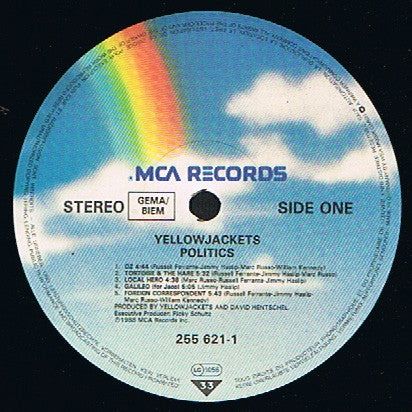 Yellowjackets ~ Politics (Vinyl) - Djungel & Jazz