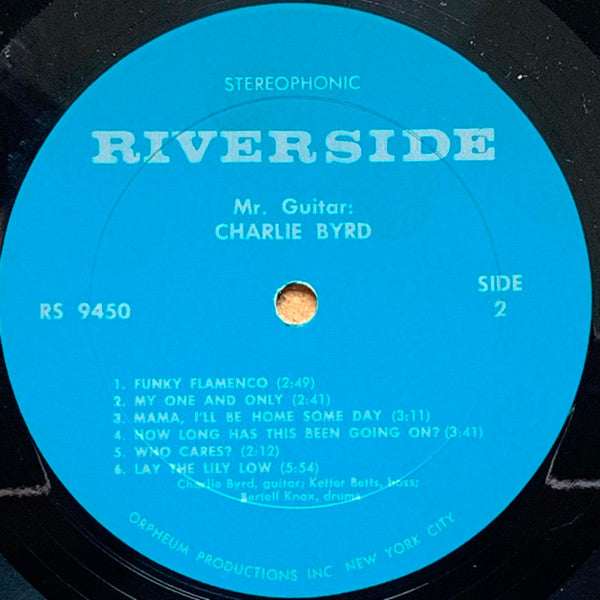 Charlie Byrd : Mr. Guitar (LP, Album, RE)