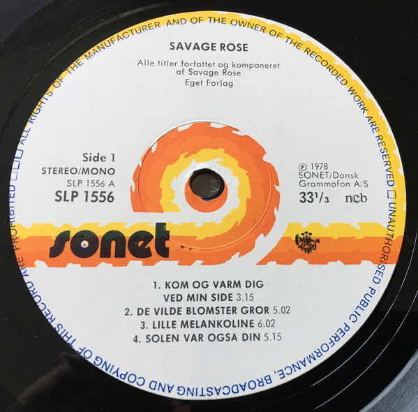 Savage Rose ~ Solen var også din (Vinyl) - Djungel & Jazz
