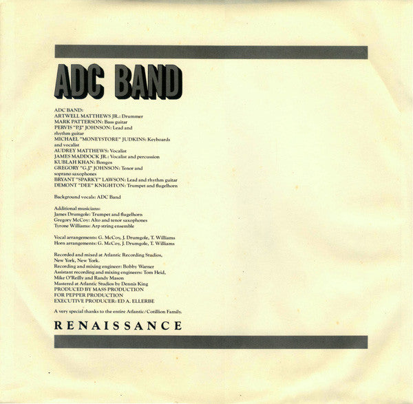 ADC Band ~ Renaissance (Vinyl) - Djungel & Jazz