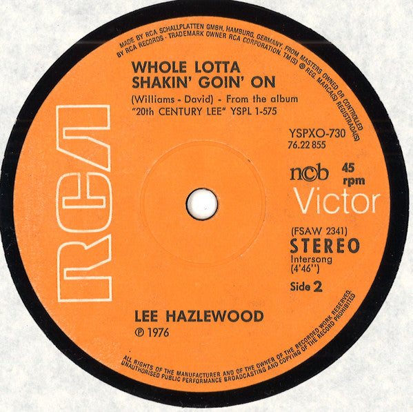 Lee Hazlewood ~ Indian Summer (Vinyl) - Djungel & Jazz