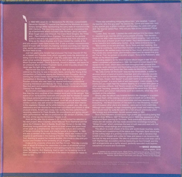 Moon Express Featuring Paul Arnold & Tsvia & The Followers ~ Prophetic Spirit (Vinyl) - Djungel & Jazz