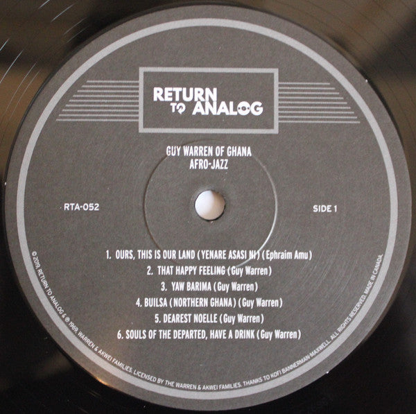 Guy Warren Of Ghana ~ Afro-Jazz (Vinyl) - Djungel & Jazz