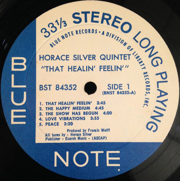 The Horace Silver Quintet With Unknown Artist ~ That Healin' Feelin' (The United States Of Mind / Phase 1) (Vinyl) - Djungel & Jazz