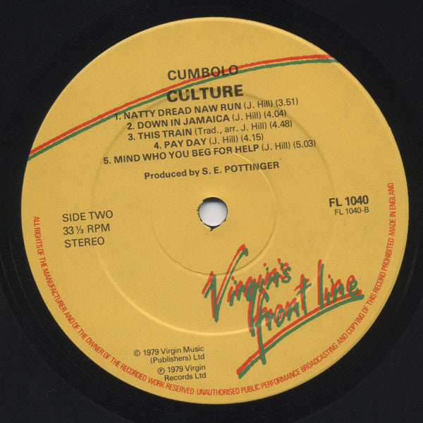 Culture ~ Cumbolo (Vinyl) - Djungel & Jazz