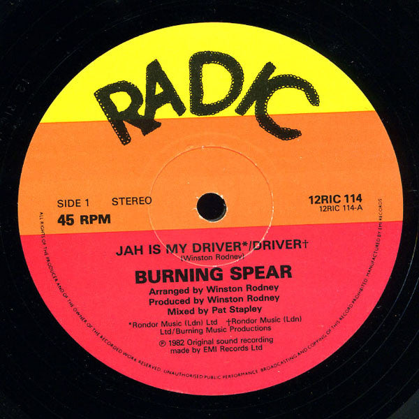 Burning Spear ~ Jah Is My Driver (Vinyl) - Djungel & Jazz