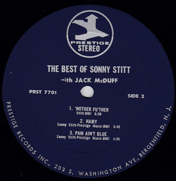 Sonny Stitt ~ The Best Of Sonny Stitt With Brother Jack McDuff (Vinyl) - Djungel & Jazz