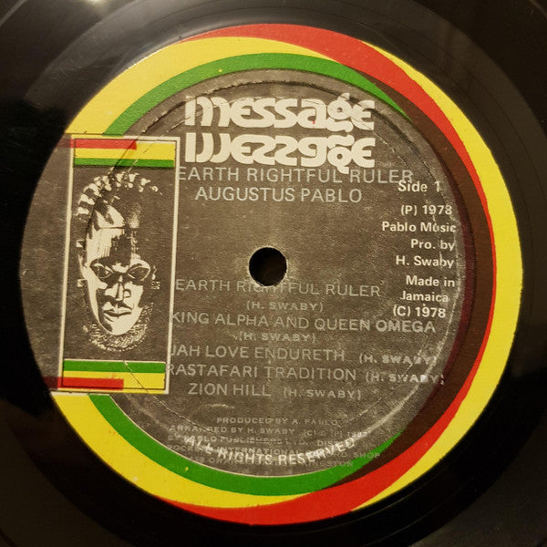 Augustus Pablo : Earth Rightful Ruler (Emperor Haile Selassie I) (LP, Album, Lab)