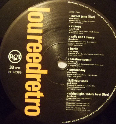 Lou Reed : Retro (LP, Comp)