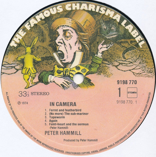 Peter Hammill ~ In Camera (Vinyl) - Djungel & Jazz