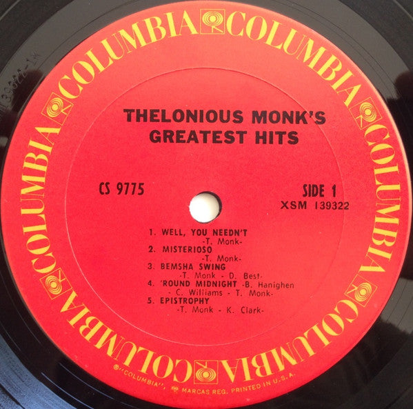 Thelonious Monk ~ Monk's Greatest Hits (Vinyl) - Djungel & Jazz