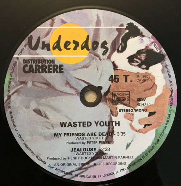 Wasted Youth ~ My Friends Are Dead (Vinyl) - Djungel & Jazz
