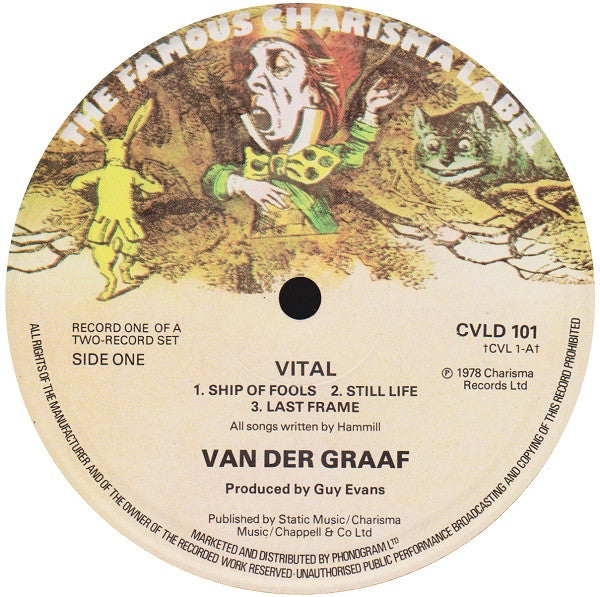 Van Der Graaf Generator ~ Vital (Vinyl) - Djungel & Jazz