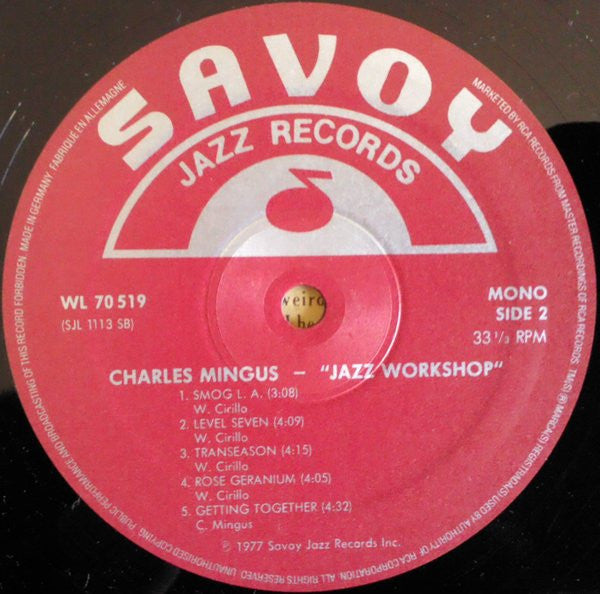 Charles Mingus ~ Jazz Workshop (Vinyl) - Djungel & Jazz