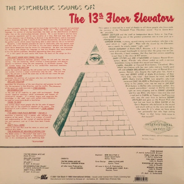 13th Floor Elevators ~ The Psychedelic Sounds Of The 13th Floor Elevators (Vinyl) - Djungel & Jazz