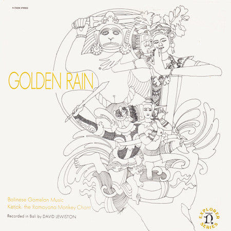 Various ~ Golden Rain - Balinese Gamelan Music - Ketjak: The Ramayana Monkey Chant (Vinyl) - Djungel & Jazz