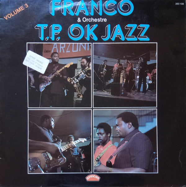 Franco & Orchestre T.P.O.K. Jazz ~ Volume 3 (Vinyl) - Djungel & Jazz