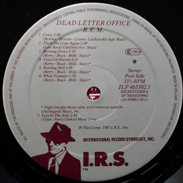 R.E.M. ~ Dead Letter Office / B-Sides Compiled (Vinyl) - Djungel & Jazz