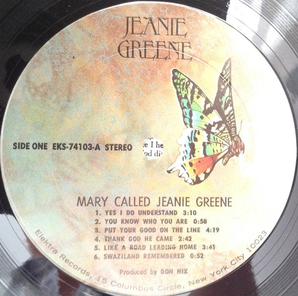 Jeanie Greene ~ Mary Called Jeanie Greene (Vinyl) - Djungel & Jazz