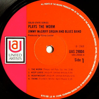 Jimmy McGriff Organ And Blues Band ~ The Worm (Vinyl) - Djungel & Jazz
