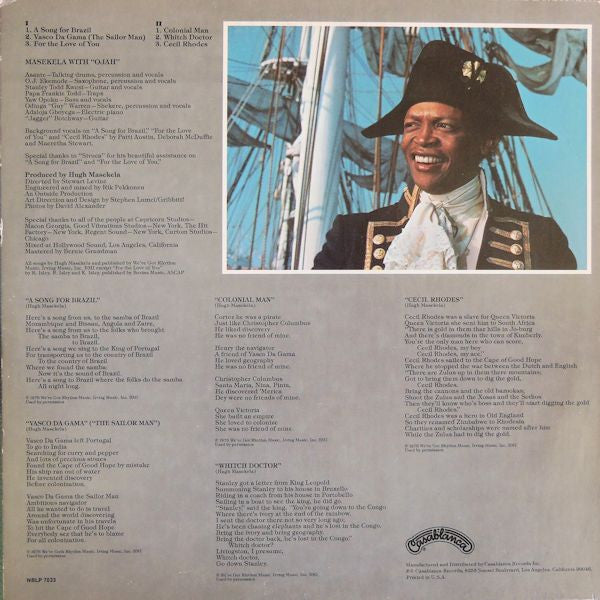Hugh Masekela ~ Colonial Man (Vinyl) - Djungel & Jazz