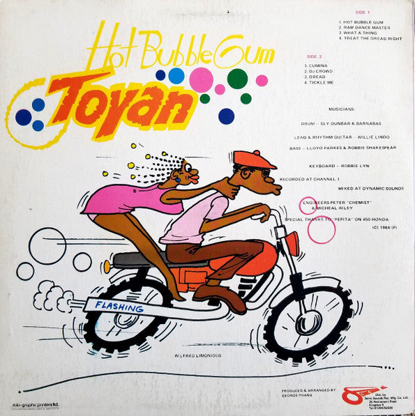 Toyan : Hot Bubble Gum (LP, Album, RP)