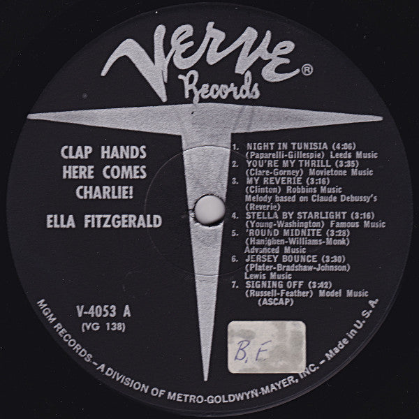 Ella Fitzgerald ~ Clap Hands, Here Comes Charlie! (Vinyl) - Djungel & Jazz