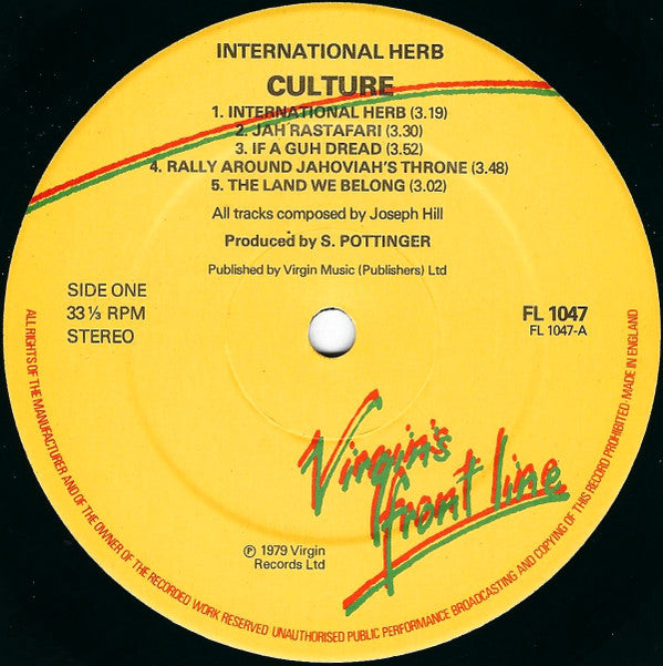 Culture : International Herb (LP, Album)