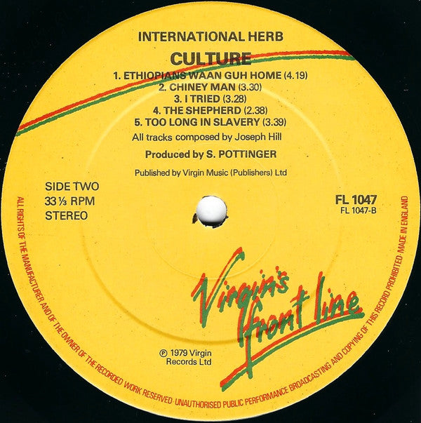Culture : International Herb (LP, Album)