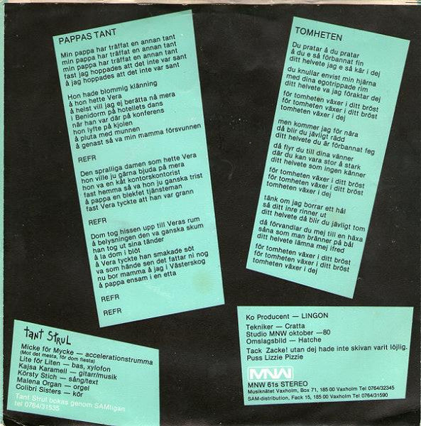 Tant Strul ~ Pappas Tant / Tomheten (Vinyl) - Djungel & Jazz