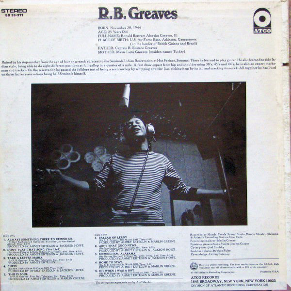 R.B. Greaves ~ R.B. Greaves (Vinyl) - Djungel & Jazz