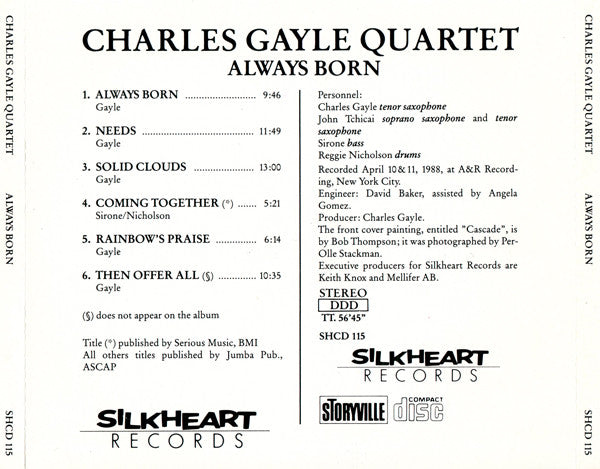 Charles Gayle Quartet ~ Always Born (Vinyl) - Djungel & Jazz