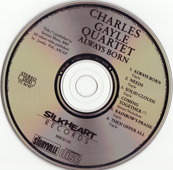 Charles Gayle Quartet ~ Always Born (Vinyl) - Djungel & Jazz