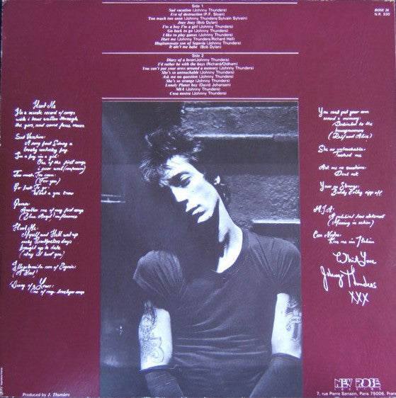 Johnny Thunders ~ Hurt Me (Vinyl) - Djungel & Jazz
