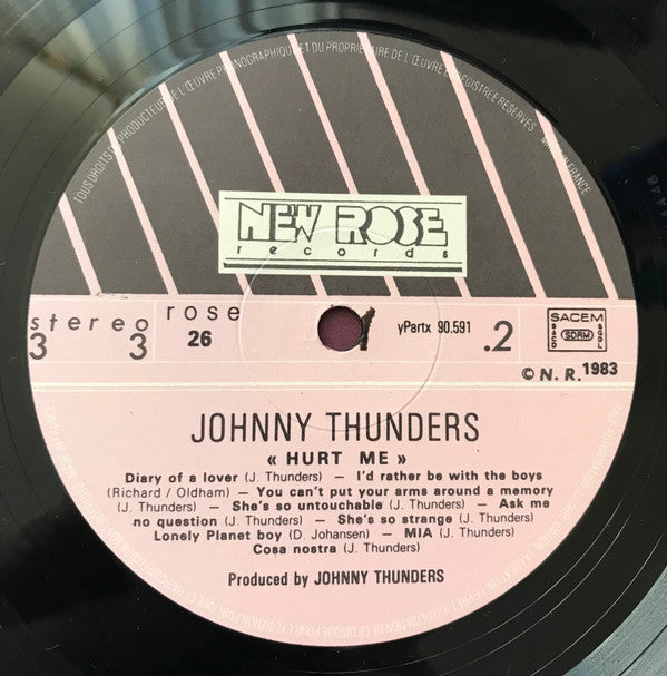 Johnny Thunders ~ Hurt Me (Vinyl) - Djungel & Jazz