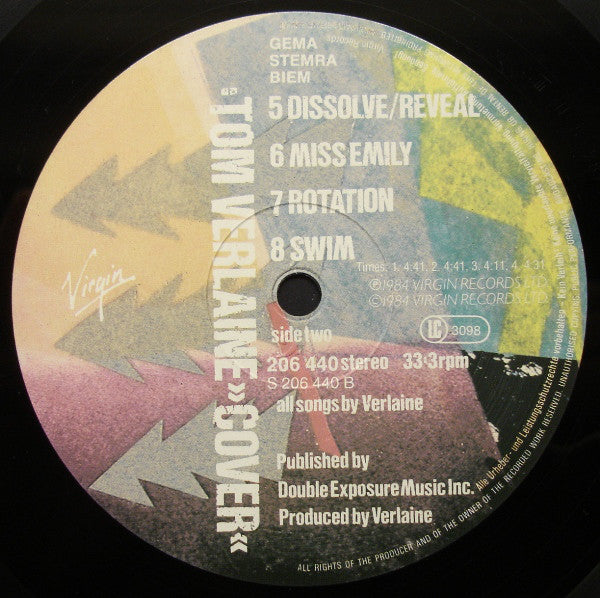 Tom Verlaine ~ Cover (Vinyl) - Djungel & Jazz