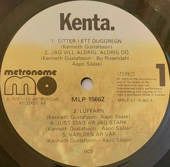 Kenta.* : Kenta. (LP, Album, RE)