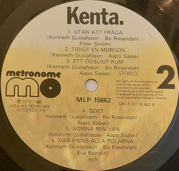 Kenta.* : Kenta. (LP, Album, RE)