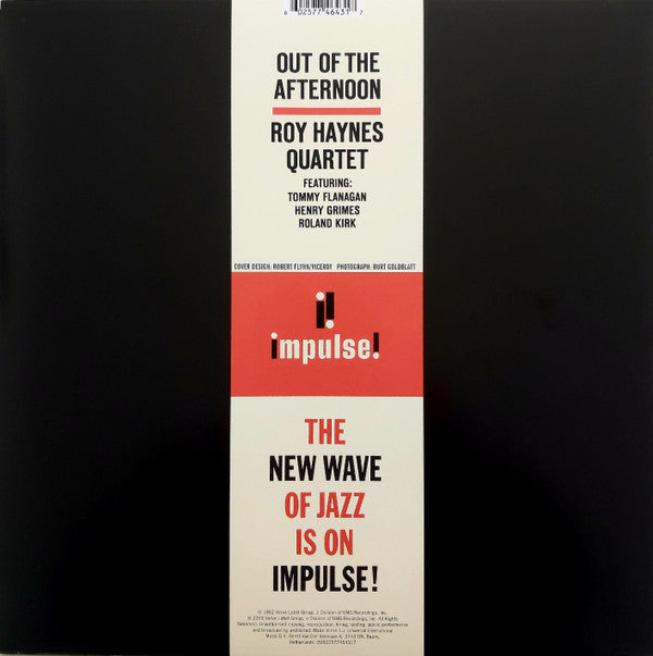Roy Haynes Quartet ~ Out Of The Afternoon (Vinyl) - Djungel & Jazz