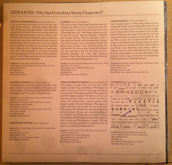 Deerhunter ~ Why Hasn't Everything Already Disappeared? (Vinyl) - Djungel & Jazz