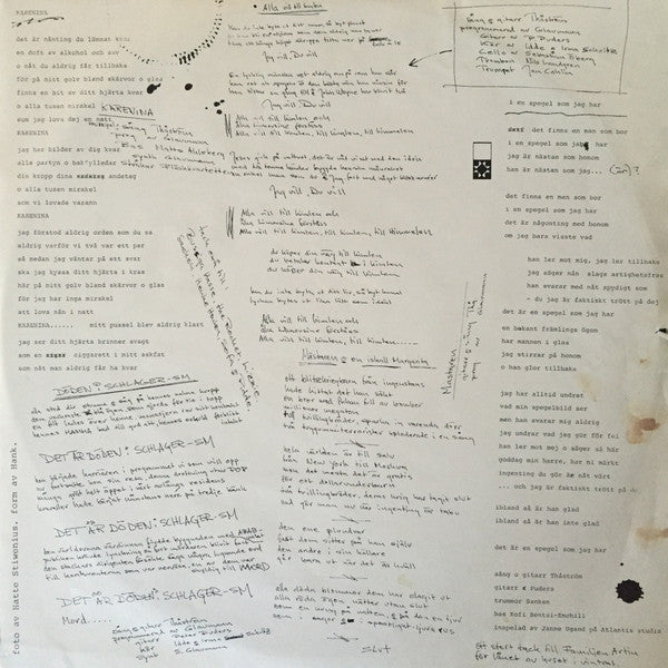 Thåström ~ Thåström (Vinyl) - Djungel & Jazz