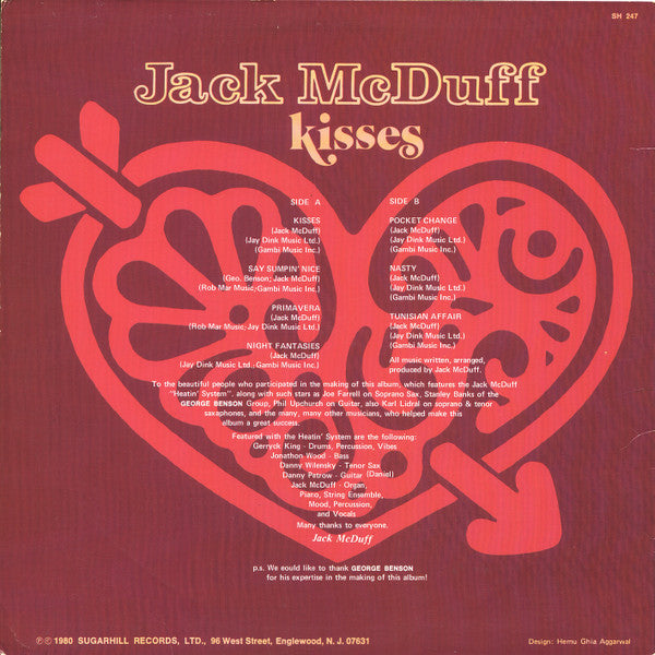 Jack McDuff* : Kisses (LP, Album)