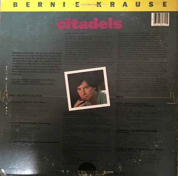 Bernie Krause : Citadels Of Mystery (LP, Album, Ter)