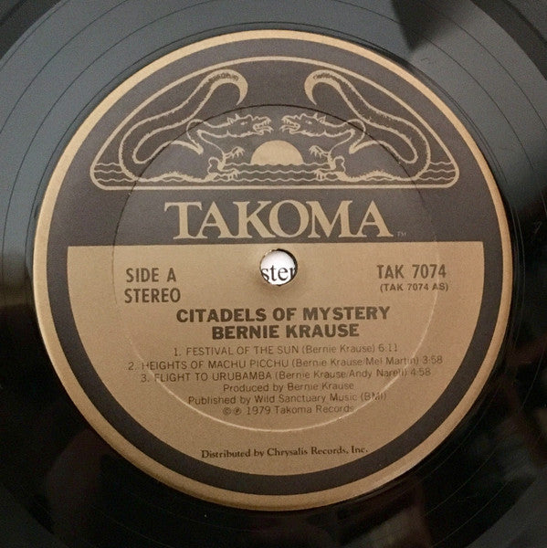 Bernie Krause ~ Citadels Of Mystery (Vinyl) - Djungel & Jazz